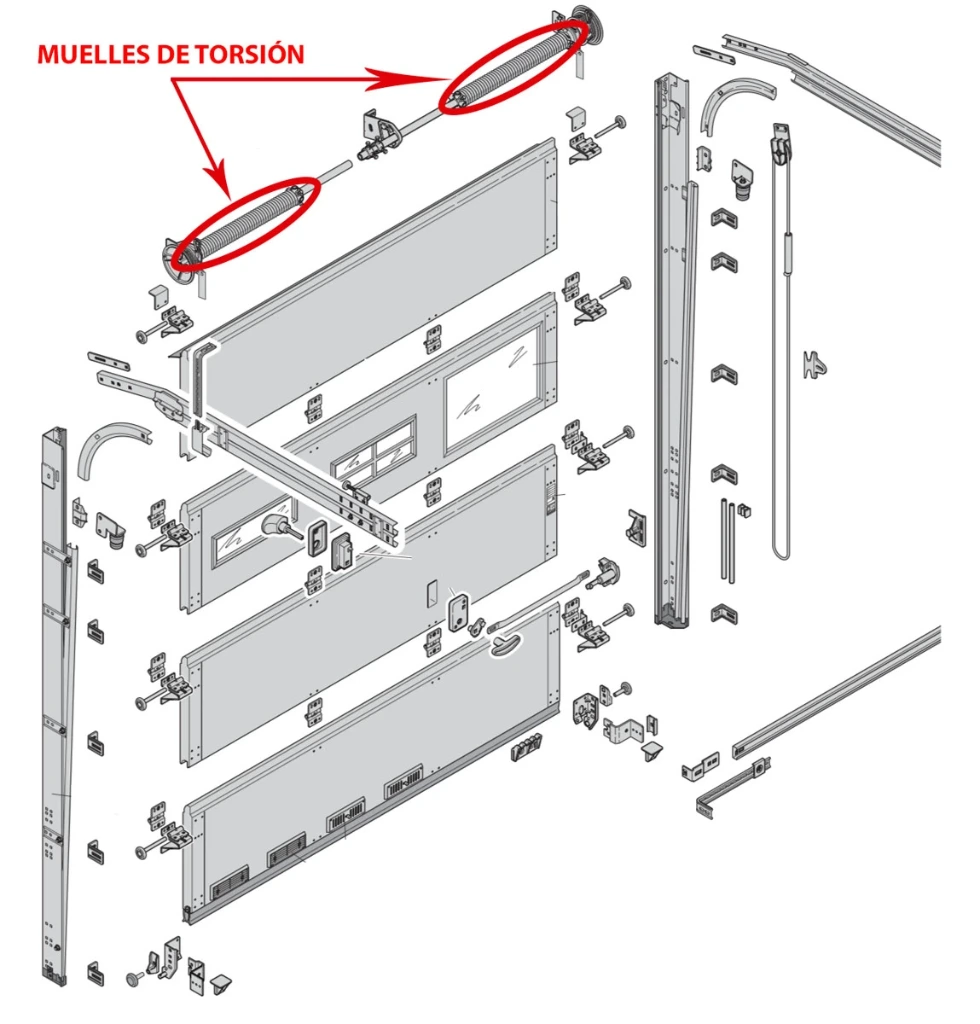 ORANGETM REEMPLAZO DE MUELLES PUERTA SECCIONAL