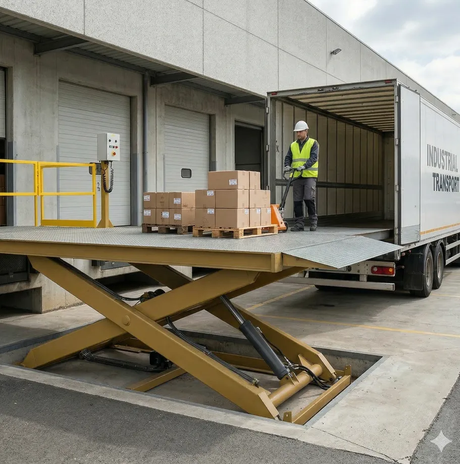 Reparación y Mantenimiento de Muelle de Carga Elevación por Tijera